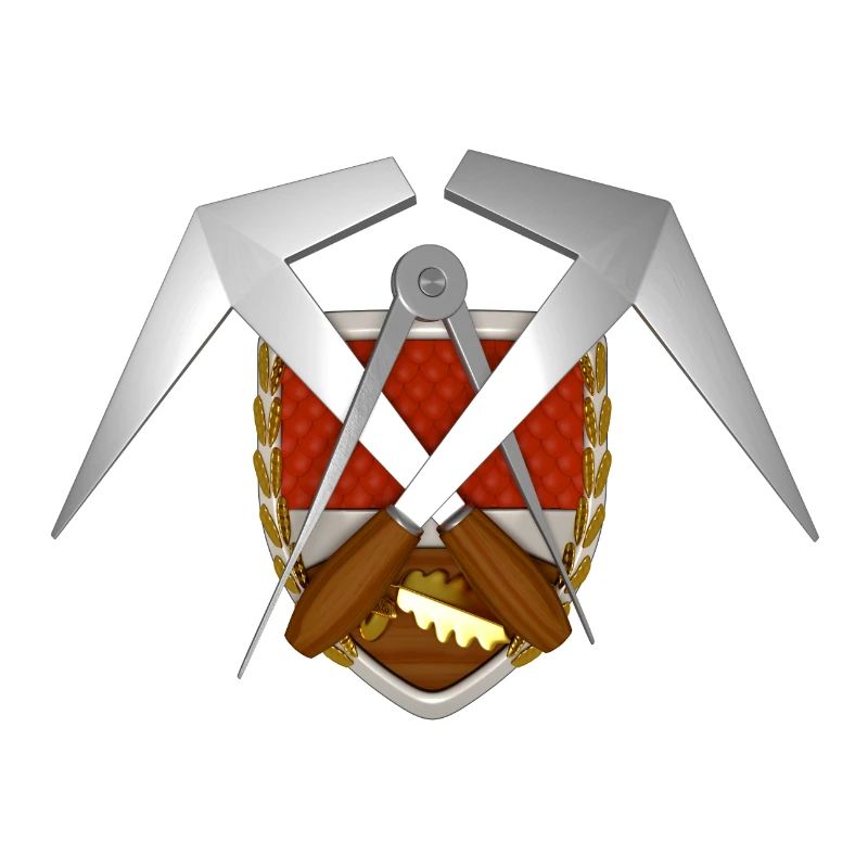 Handwerk Dachdecker Emblem