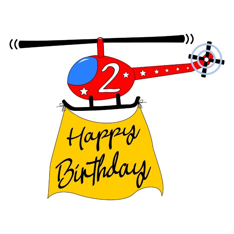 Hélicoptère Joyeux anniversaire 2