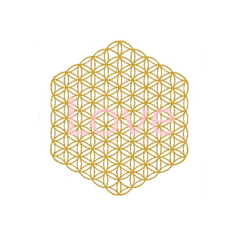 Fleur de Vie - 5ème Dimension - Or - Amour