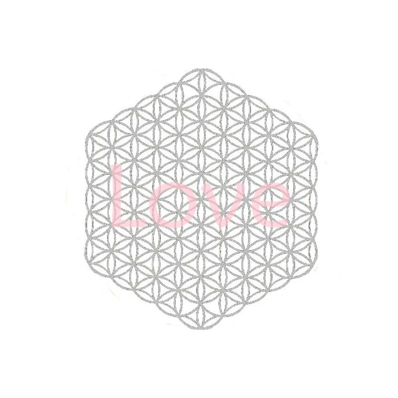 Fleur de Vie - 5ème Dimension - argent - amour