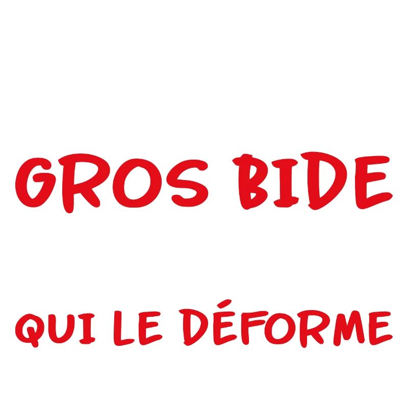 J’ai pas un gros bide c’est le miroir qui déforme