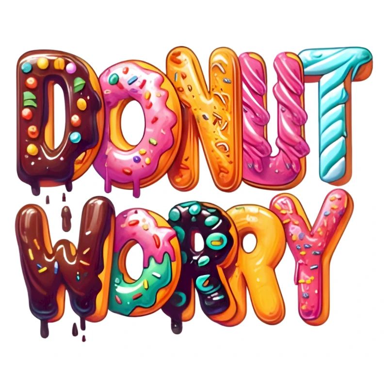 Donut Worry Sweets Snack Amateur de beignets