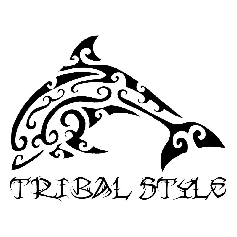 Polynesischer schwarzer Delfin