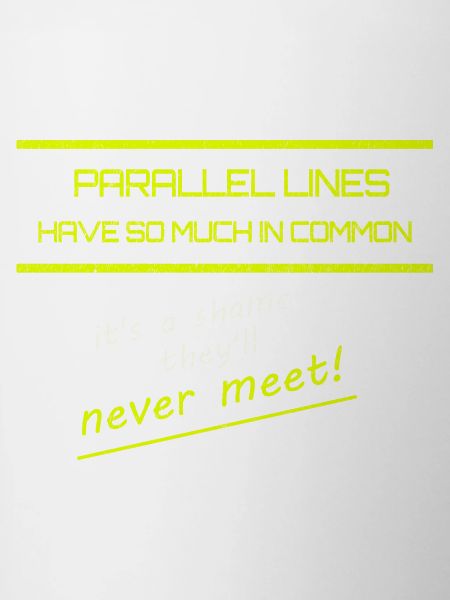 Funny Parallel Lines Math Tee