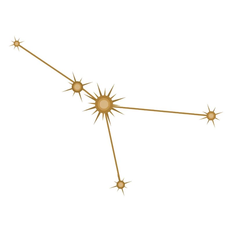 Sternkonstellation Krebs Sternzeichen Sternzeichen Golden