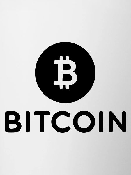 Bitcoin with round icon