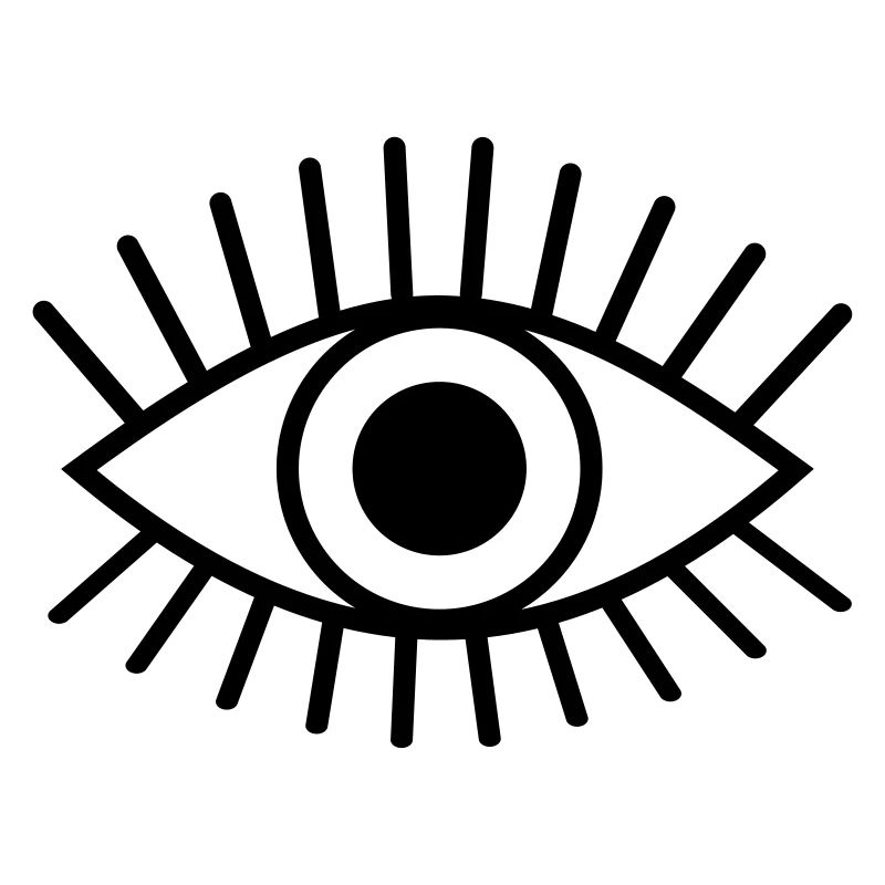 Eyelashes eye look stroke drawing