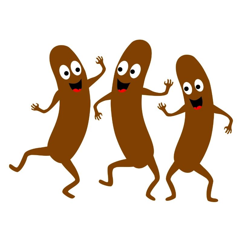 Humorous dancing sausages