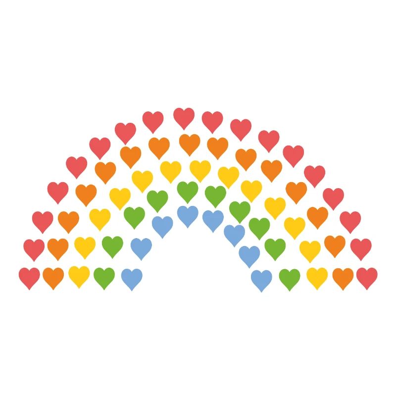 Rainbow from the heart