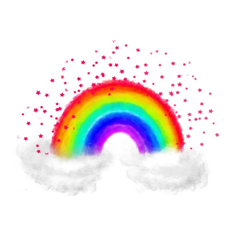 Rainbow clouds