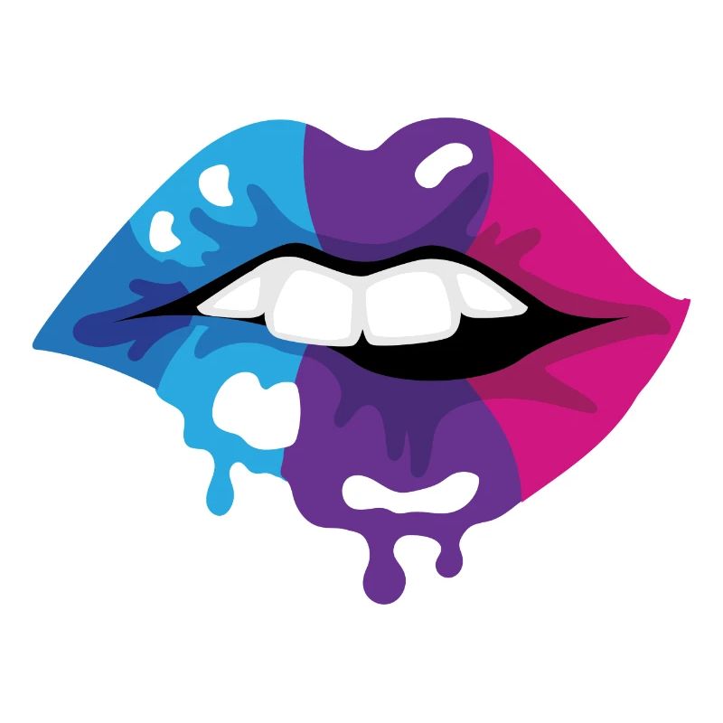 Farbige Lippen