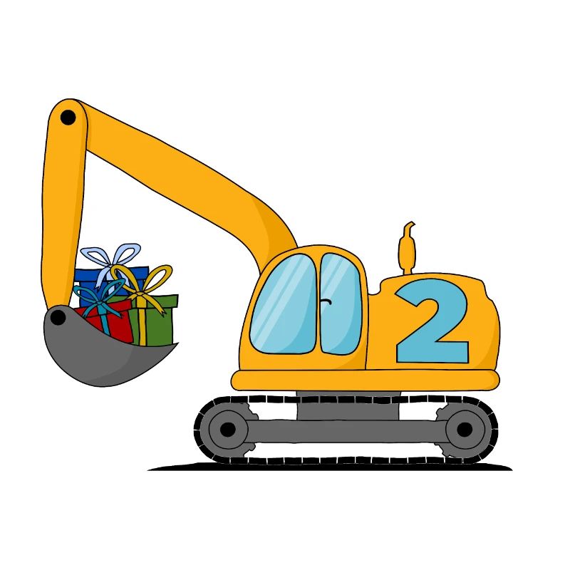 Bagger Kinder 2. Geburtstag