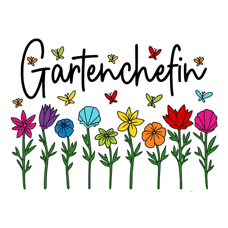 Garten Chefin Blumen Gartenarbeit Gartenchefin