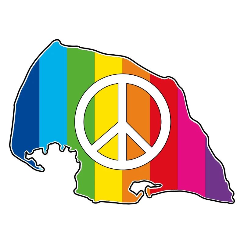 Insel Fehmarn Love Peace Rainbow