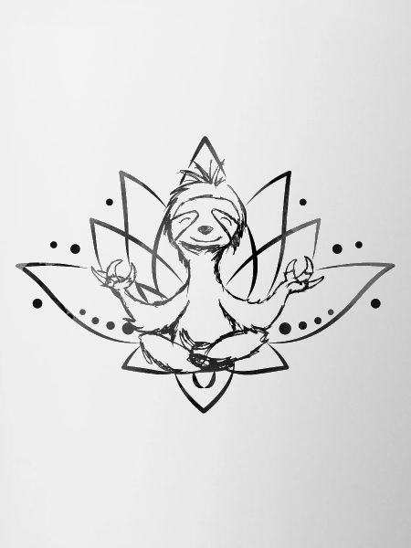 Sloth doing yoga-sloth doing yoga