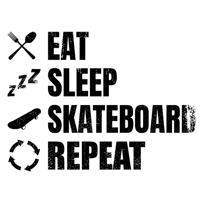 Skateboarder Tagesablauf