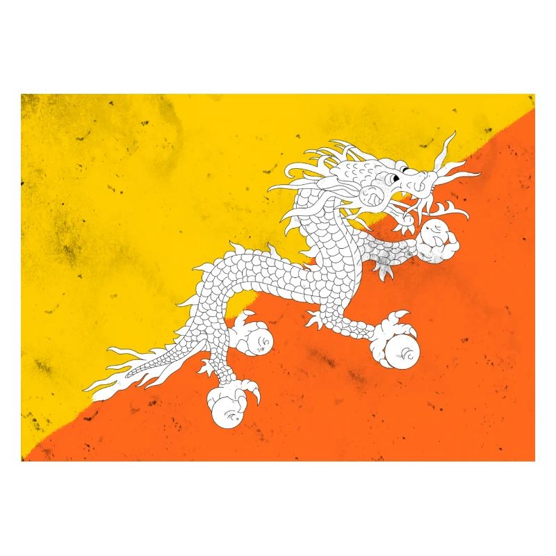 Drapeau du Bhoutan