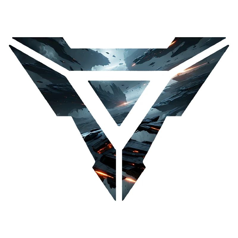 Galactic Fleet Emblem – Futuristic Space Battle