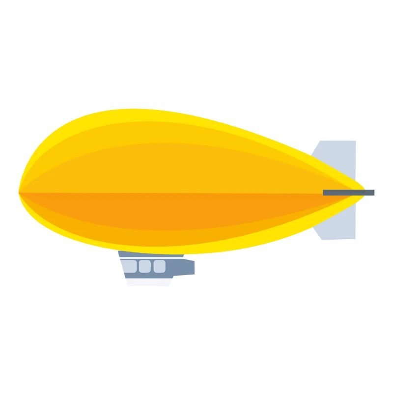 Yellow airship
