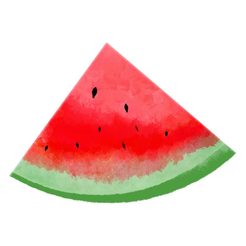 Wassermelonen Stück Aquarell
