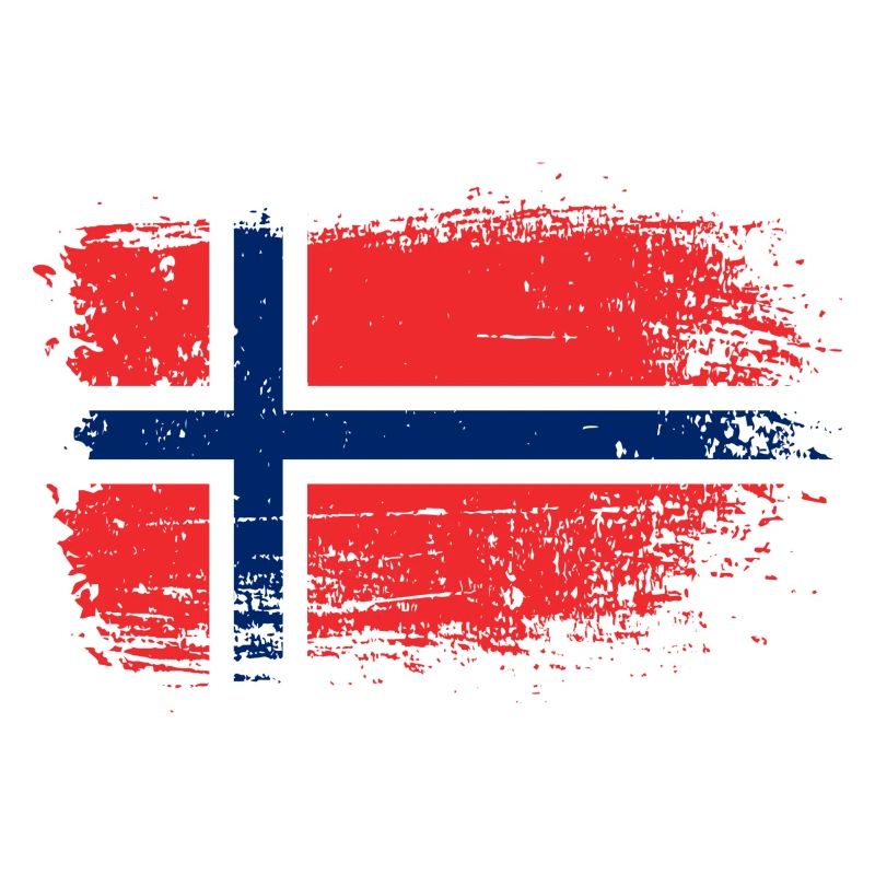 Norwegian Flag Grunge Texture
