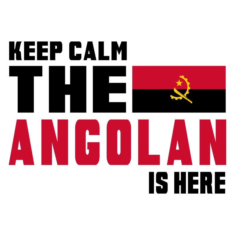 Keep Calm Angola Flaggen Design