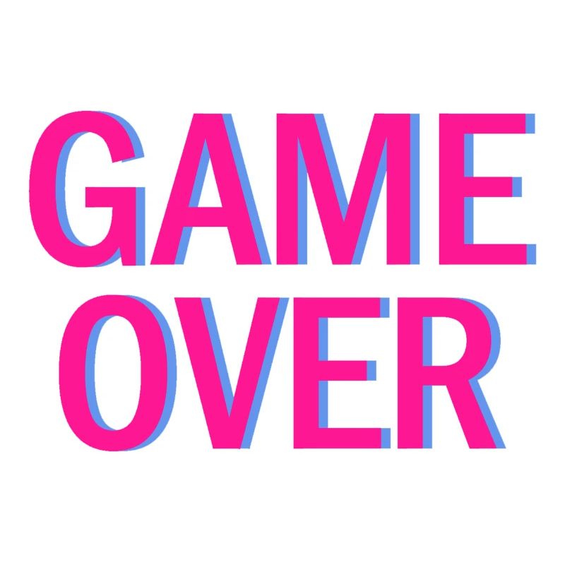 Game Over Neon Arcade Vibe