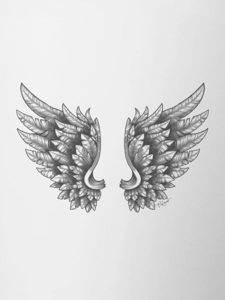 Angelwings wings angel white