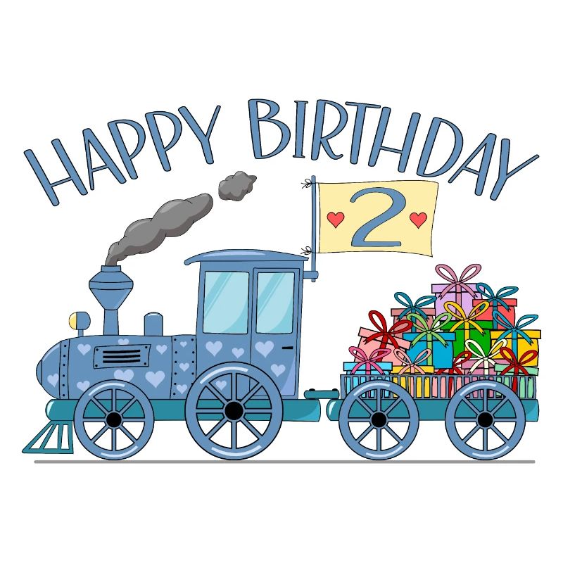 Kinderzug Eisenbahn Happy Birthday 2