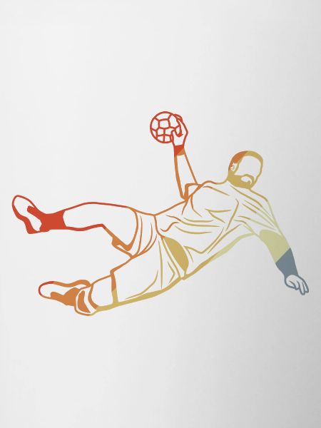 Retro Handball Player