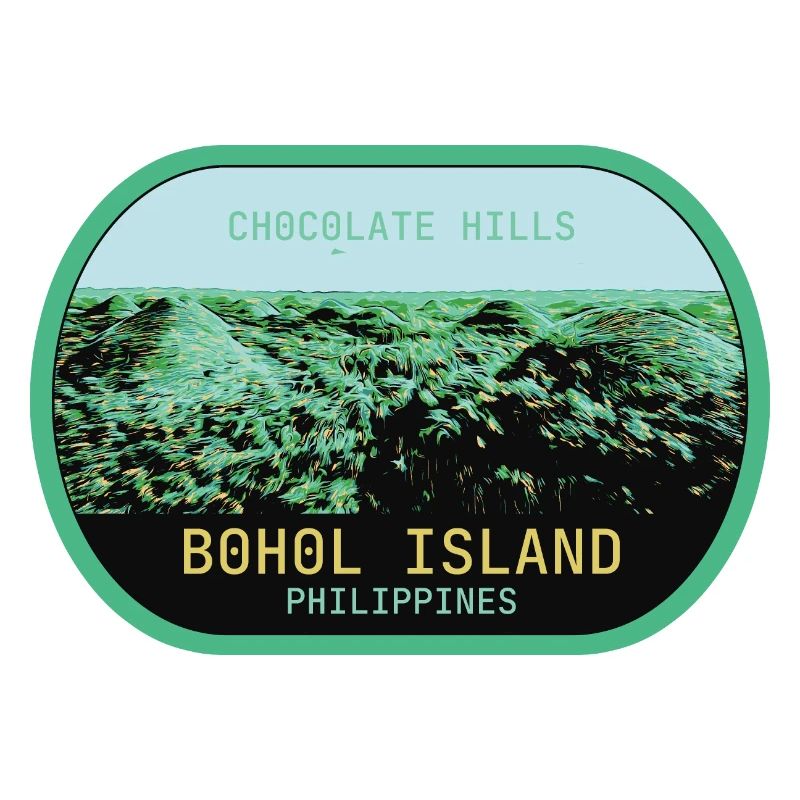 les Chocolate Hills à Bohol aux Philippines