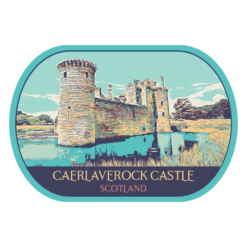 Illustration Château Caerlaverock, Écosse