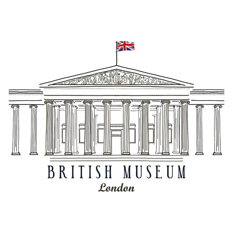 Londres, British Museum, Angleterre, Dessin à la main
