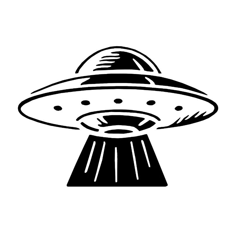 ufo uap Space Saucer UFO black