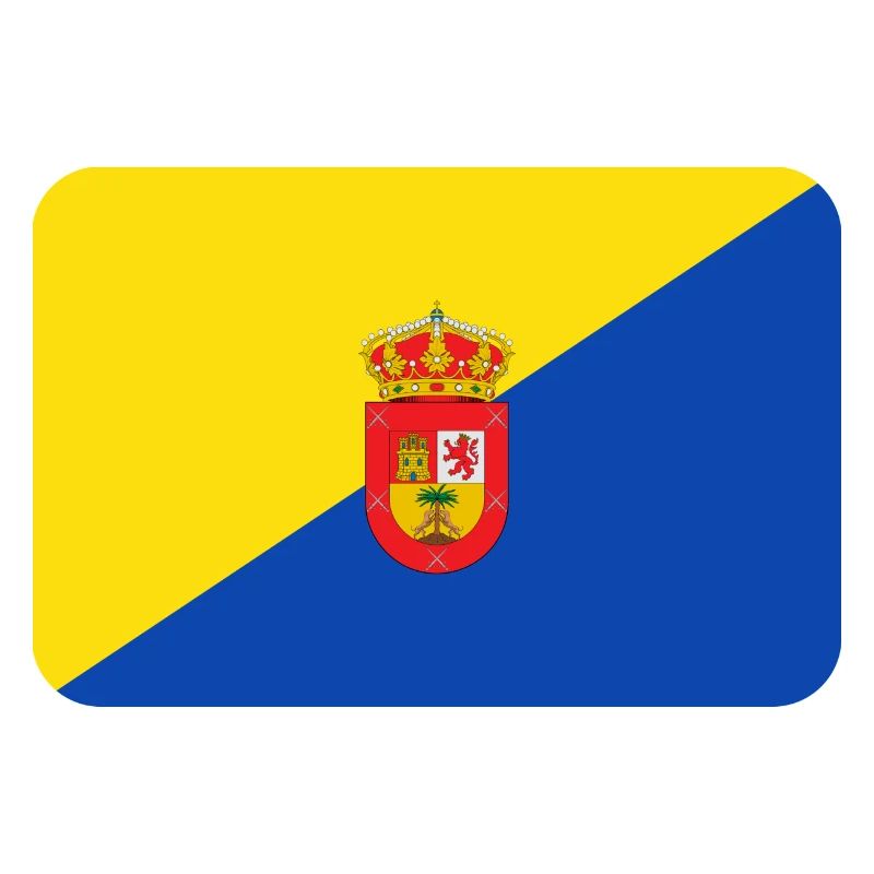 GRAN CANARIA FLAG round corner 400 dpi