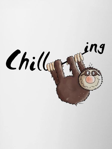 "Chilling" - Sloth - Cartoon