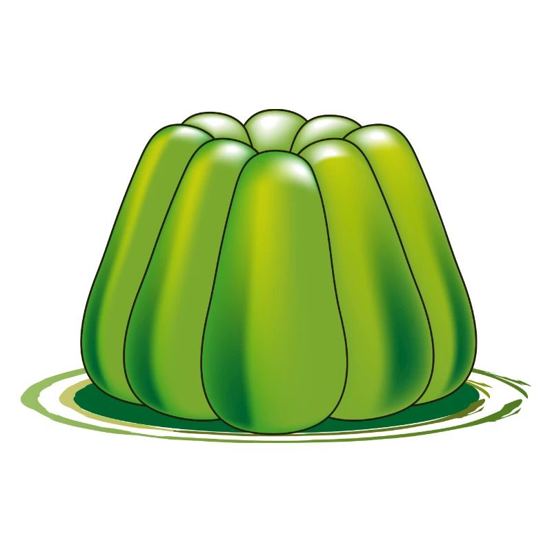 dessert de gelée verte