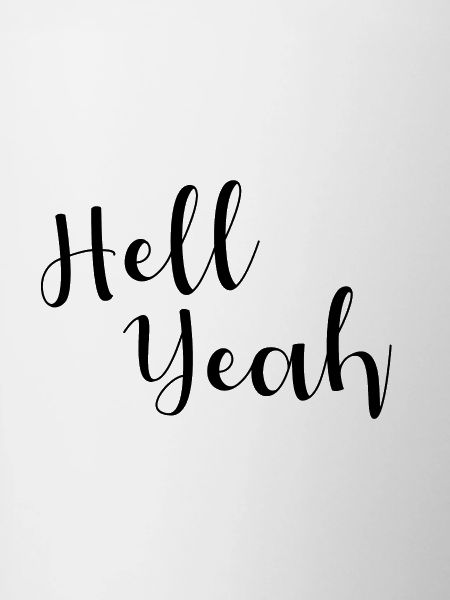 Hell yeah lettering