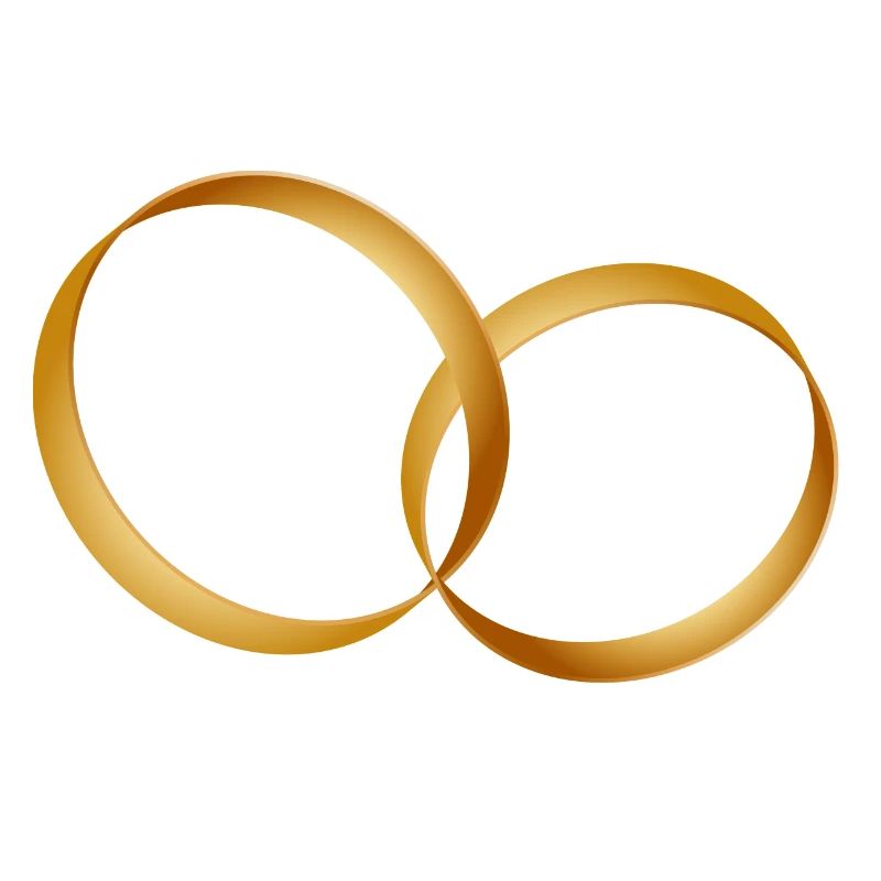zwei goldene Ringe - Ehering - Hochzeit