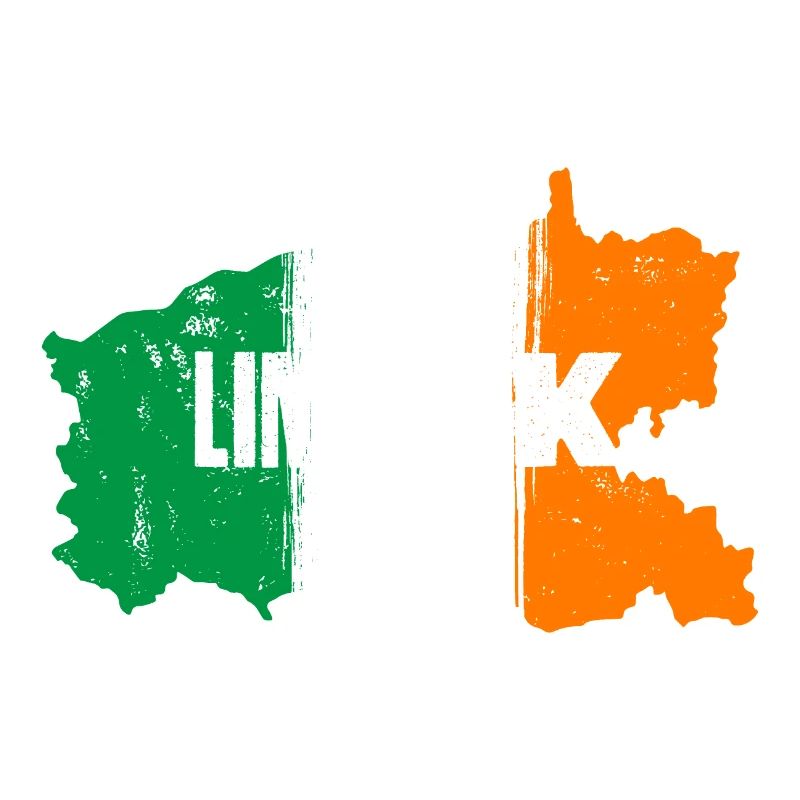 | du comté de Limerick, Irlande Contour de la carte du drapeau