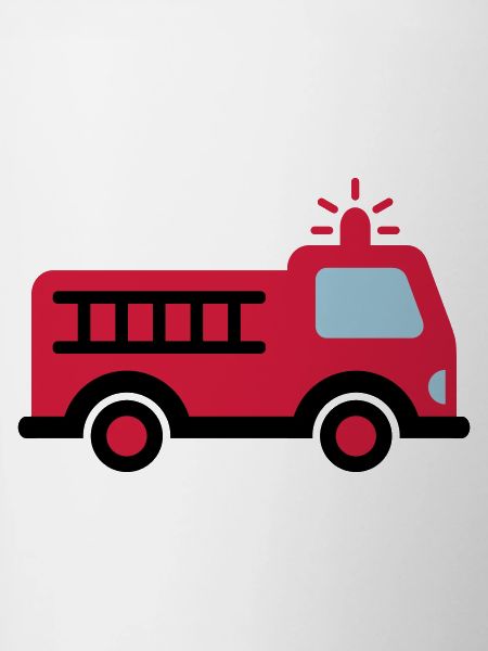 Fire truck with ladder
