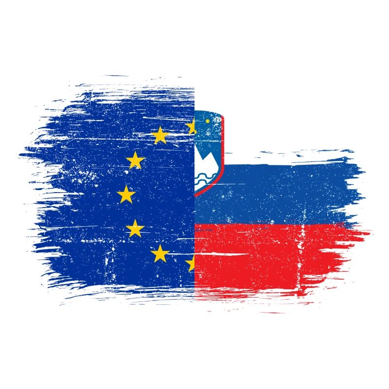 Fusion des drapeaux UE-Slovénie