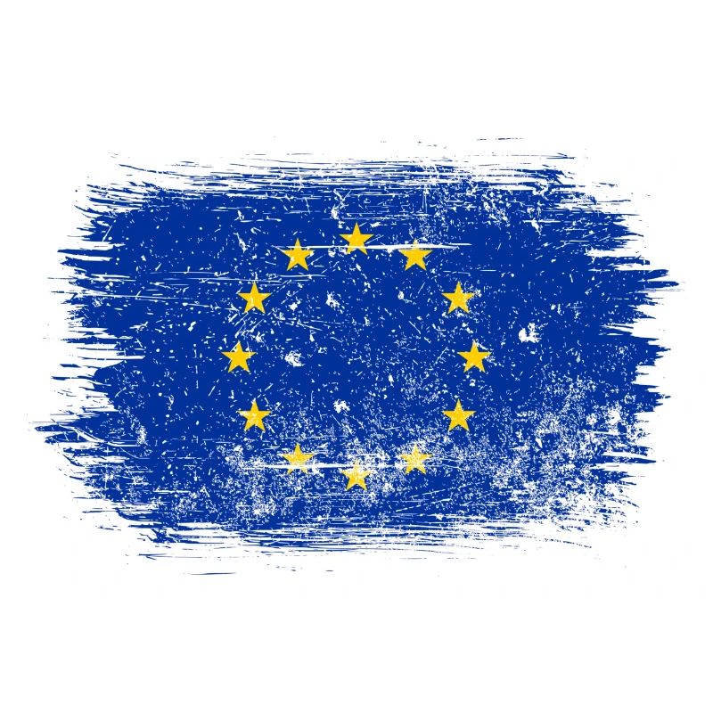 Brushstroke EU Circle Flag