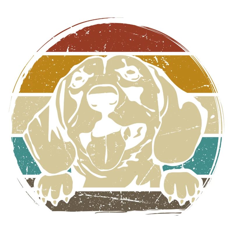 Dachshund Breed Dachshund Teckel 70s 80s retro