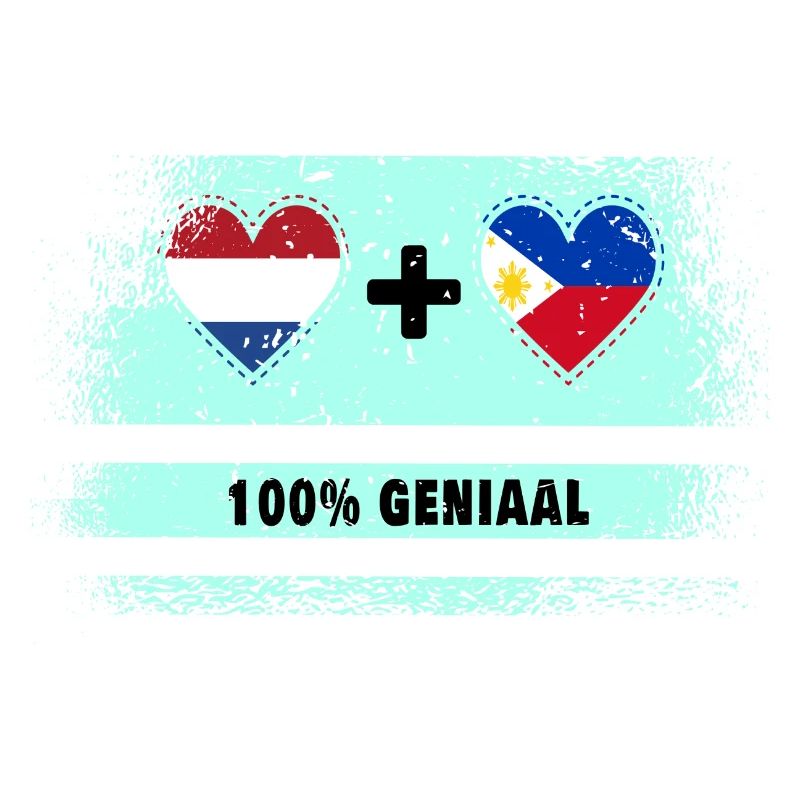 Philippines et Pays-Bas Drapeau 100% Genius
