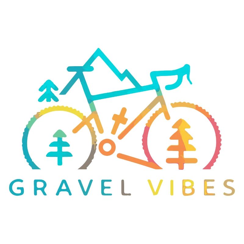 Graphique vibrant de piste de vélo de gravier