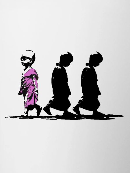 Neonpfad der Stille, sei anders
