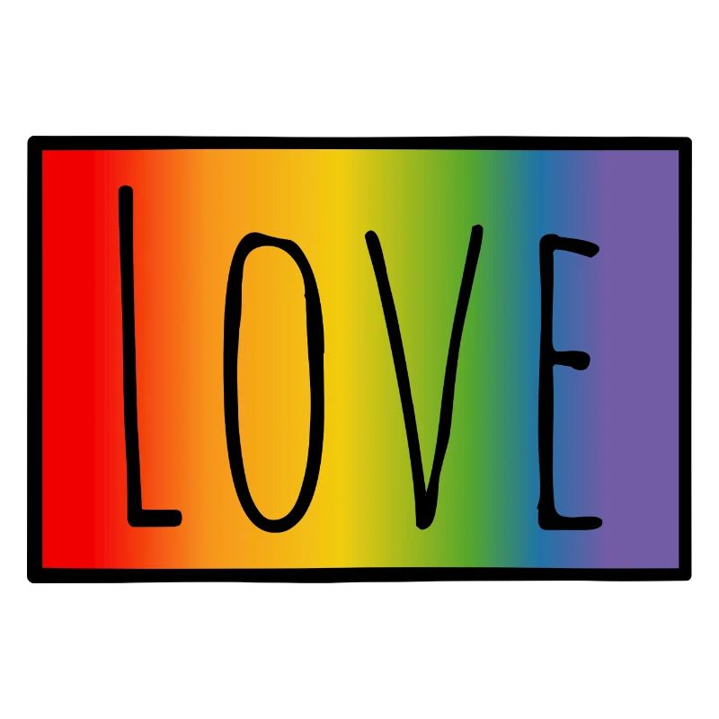 T-shirt CSD Regenbogen Love
