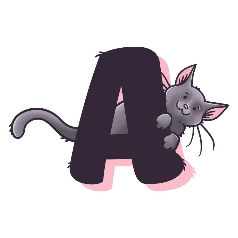 Katze Buchstabe A