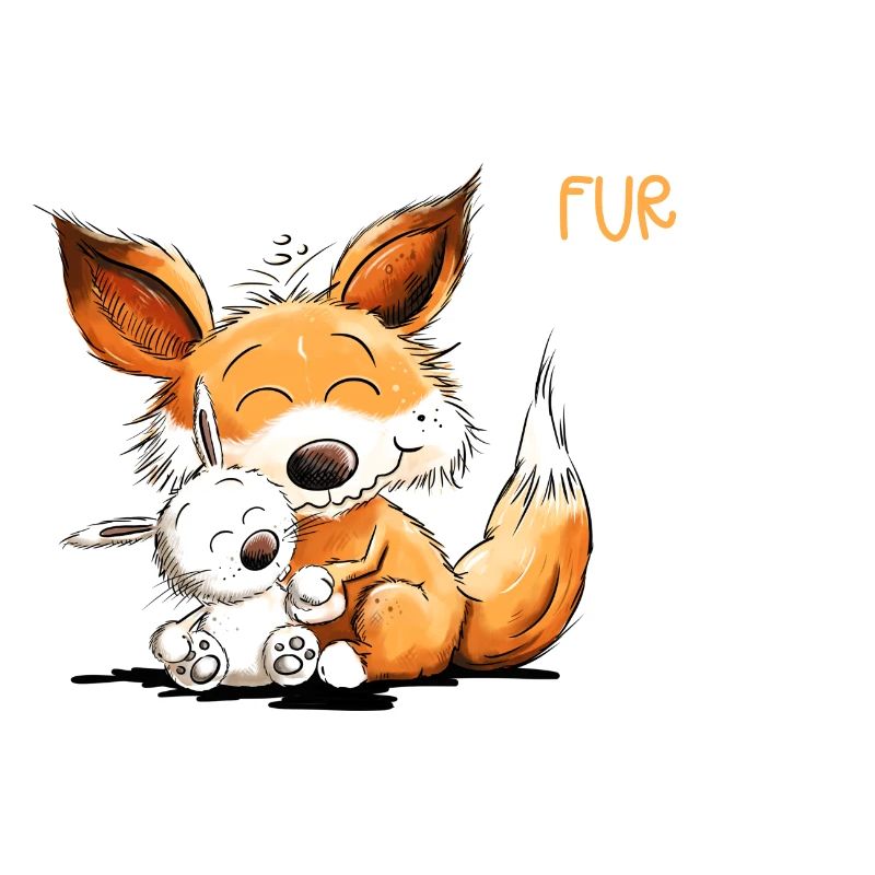 Fuchs Mit Hase Freundschaft Spruch